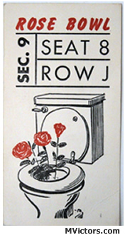 Rose Toilet Bowl